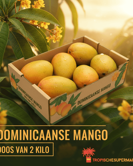 Dominicaanse mango Mingolo doos van 2kilo - TropischeSupermarkt.nl