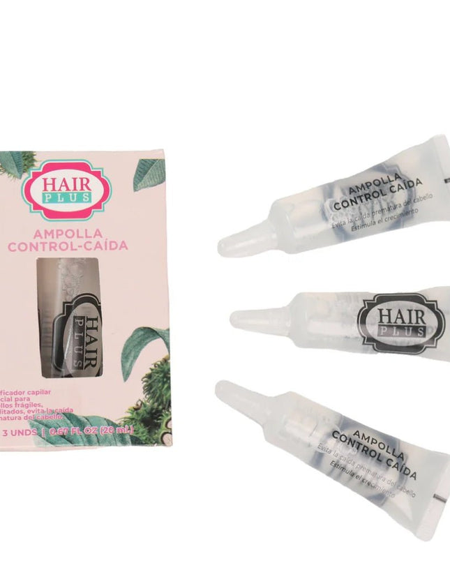 hairplus ampollas anti caida 3stuks 20ml - TropischeSupermarkt.nl